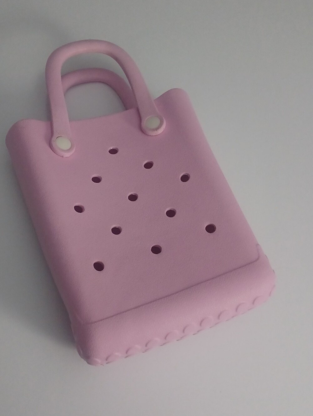 Pink Mini Rubber Charm Beach Tote
